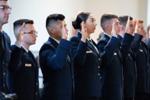 AF cadets taking their oath.