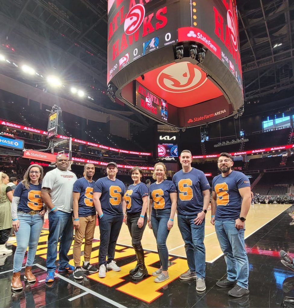 During the trip, the student veterans visited State Farm Arena, and later were able to enjoy watching the NBA’s Atlanta Hawks play against the Minnesota Timberwolves.