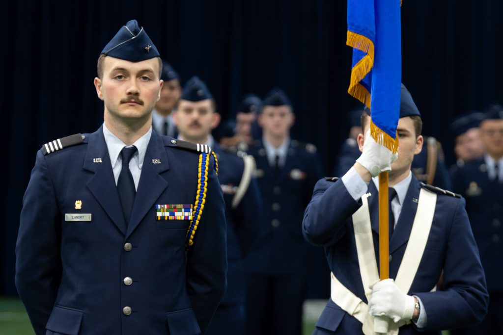 cadets at 2023 chancellor’s review