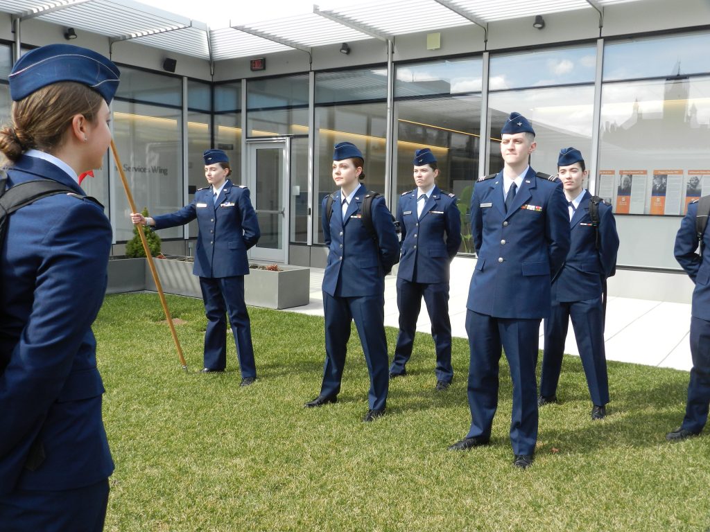 Cadets training for LLAB 9
